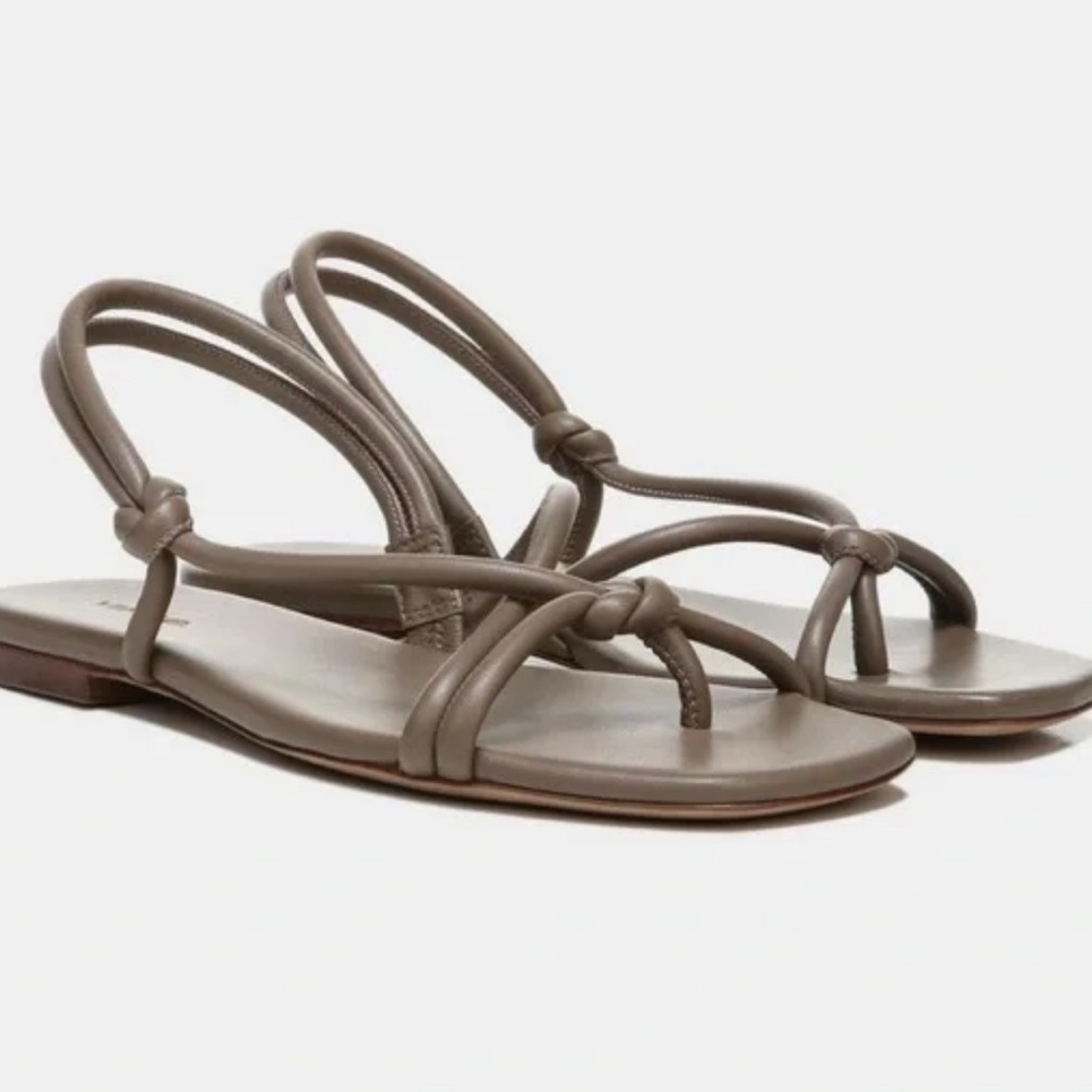 Vince Doyle Strappy Sandal OTTER Gray Sz 8